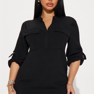 NWT Fashion Nova Jennifer Mini Shirt Dress